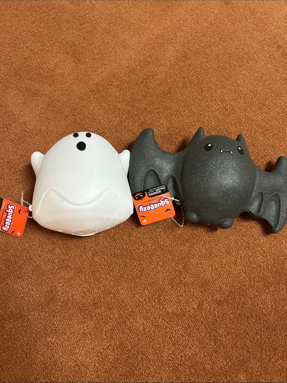 Toymendous Halloween Bat and Ghost Squeeze Toys